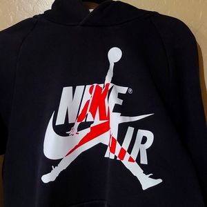 Jordan Nike Air Brand Hoodie, S Adult.